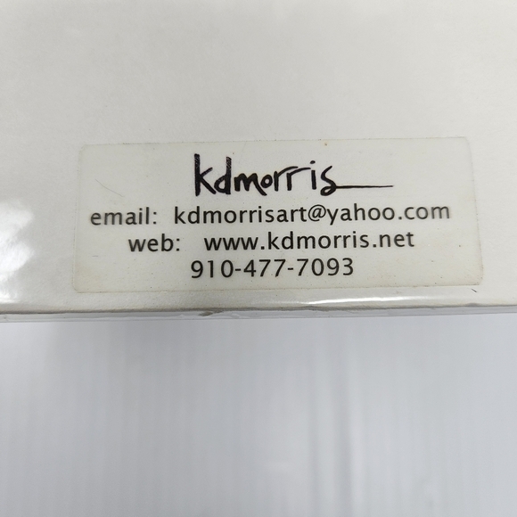 Art Print by KD Morris Beach Scene Titled Non Attachment Signed Ready To Frame - Picture 7 of 7